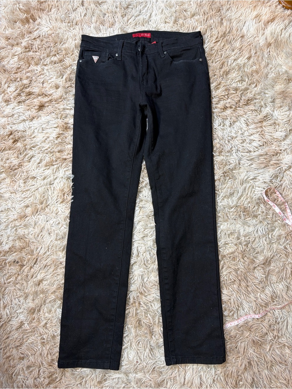 GUESS Black Skinny Jeans Mid-High Rise Stretch Size M